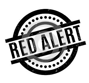 Red Alert rubber stamp