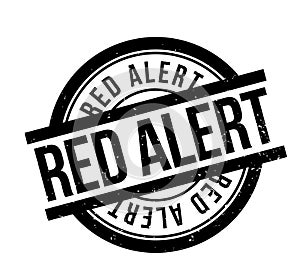 Red Alert rubber stamp