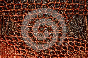 Red alligator patterned background