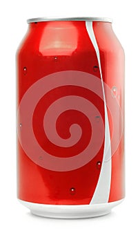 Red Aluminum Can