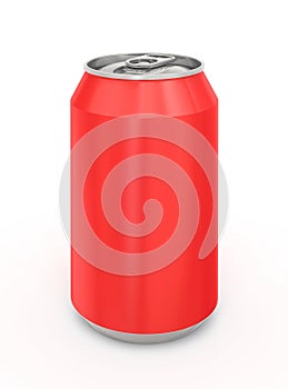 Red Aluminum Can