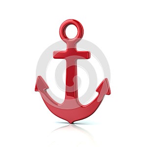 Red anchor icon