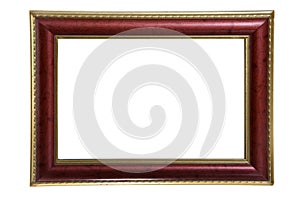 Red anf gold photo frame