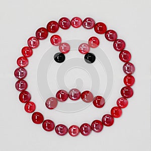 The red angry smilie from smalt