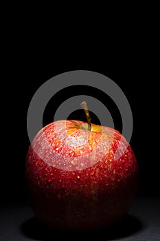 Red apple alone