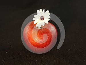 Red apple aroma flower quality delicious natural flavor photo