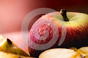 Apple in close-up. photo