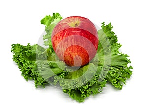 Red Apple Fresh Salad with Background