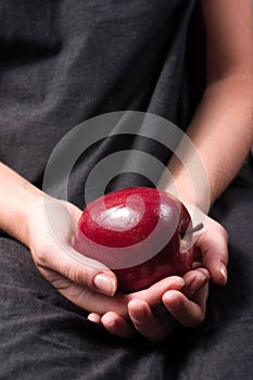 A Red apple glive as a present