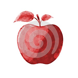 Red Apple Illustration