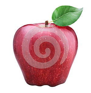 Red apple isolated on white background