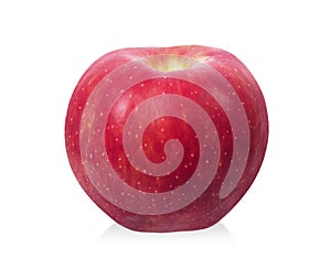 Red apple isolated on white background. Clipping Path