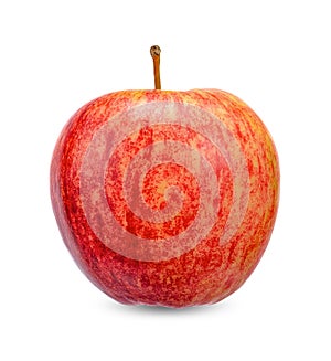 Red apple isolated on white clipping path