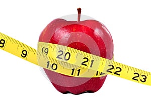Red Apple and Measuring Tape