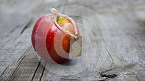 Red Apple with a Price Label