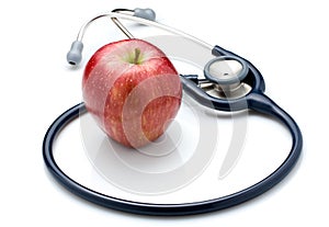Red Apple and Stethoscope