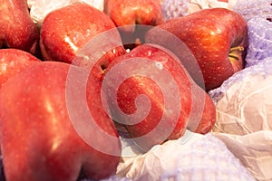Red apple in supermarket sales