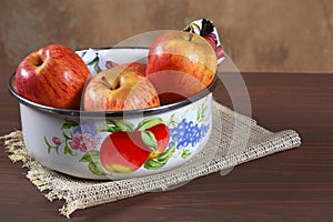 red apple tasty natural fruit vegan healthy food