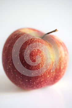 Red apple on white