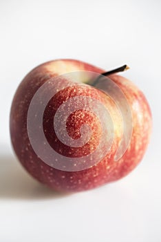 Red apple on white