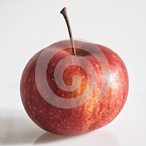 Red apple on white