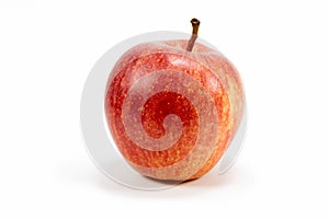 A red apple on white background