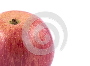 Red apple on a white background