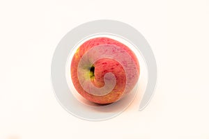 Red apple on a white background
