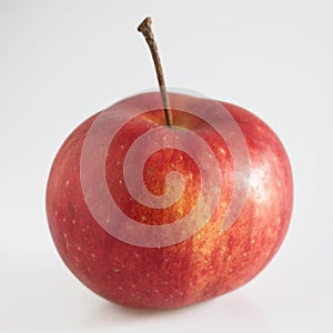 Red apple on white photo