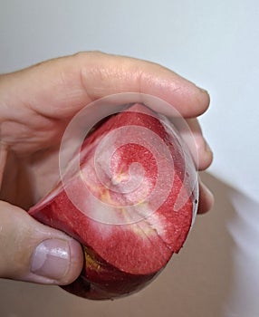 Red Apple Red Love, White inside.