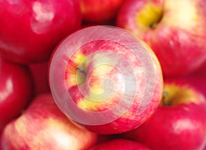 Red apples.background