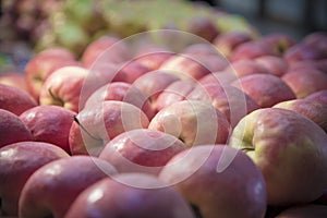 Red apples fruit