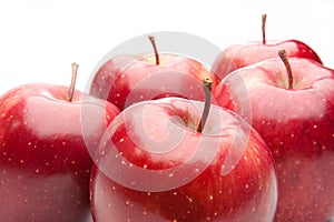 Red apples, isolated