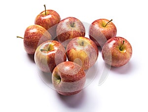 Red apples isolated