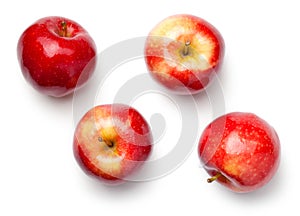 Red Apples Isolated on White Background