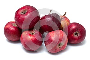 Red apples isolated on a white background