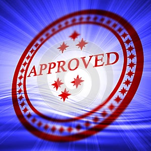 Red approved stamp