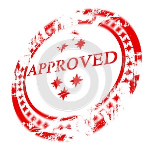 Red approved stamp