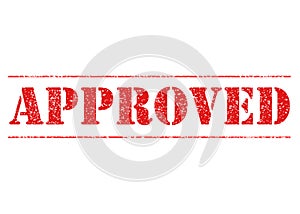 RED APPROVED STENCIL