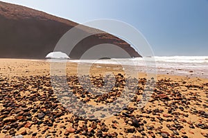 Red arch beach Legzira, Souss-Massa Draa, Morocco