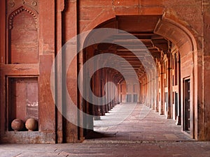 Red Archways in Mosque photo