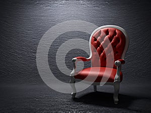 The red armchair