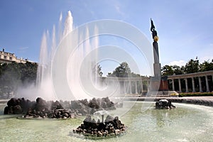 Red Army in Schwarzenbergplatz, Vienna, Austria