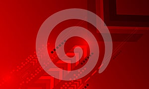 red arrow graphic element connecting hi tech technology abstract background photo