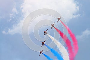 Red arrows