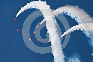 Red Arrows Aeroplane Display Team Fairford Air Show RAF Airport photo