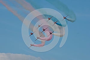 Red Arrows Aeroplane Display Team Fairford Air Show RAF Airport photo