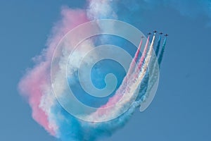 Red Arrows Aeroplane Display Team Fairford Air Show RAF Airport photo