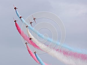 The Red Arrows in Concord formation