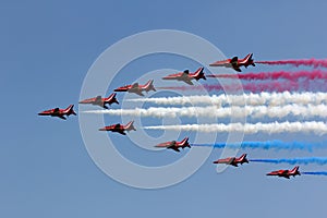 Red arrows